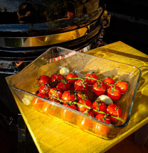 mediteraanse cherrytomaatjes klaar voor de bbq