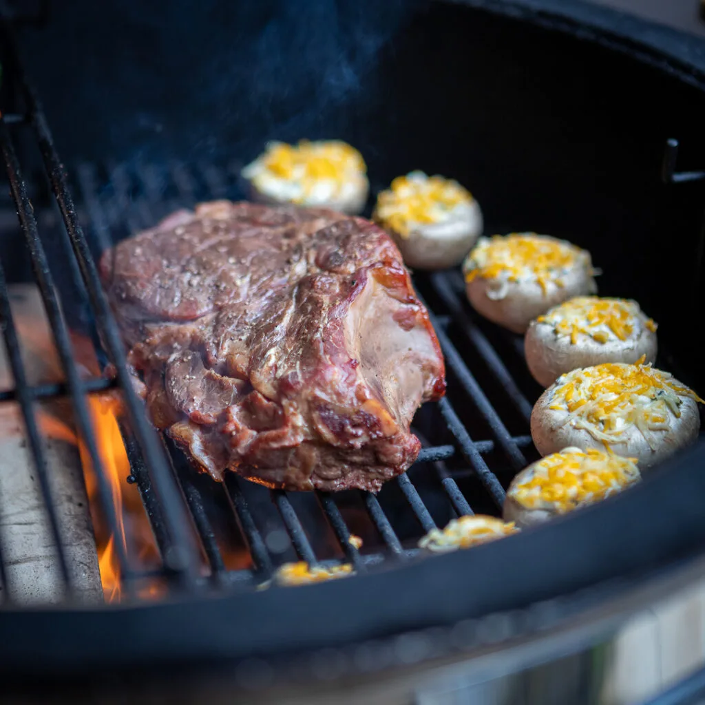 Geflambeerde Côte de Boeuf op de BBQ