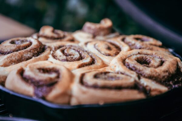 Cinnamon rolls in de skillet