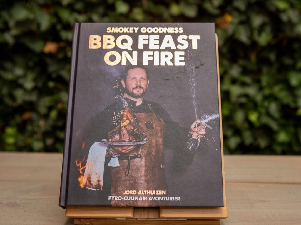 cover bbq feast on fire - smokey goodness