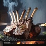 Lam bereiden op de barbecue