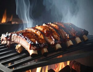 Varkensvlees bereiden op de barbecue