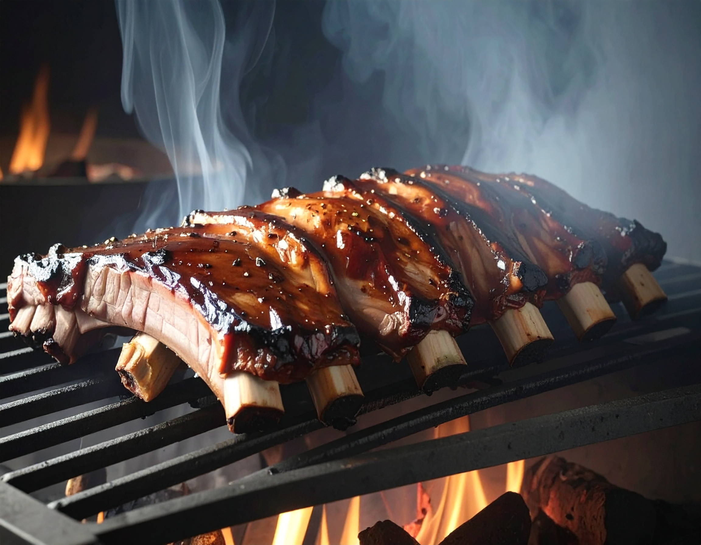 Varkensvlees bereiden op de barbecue