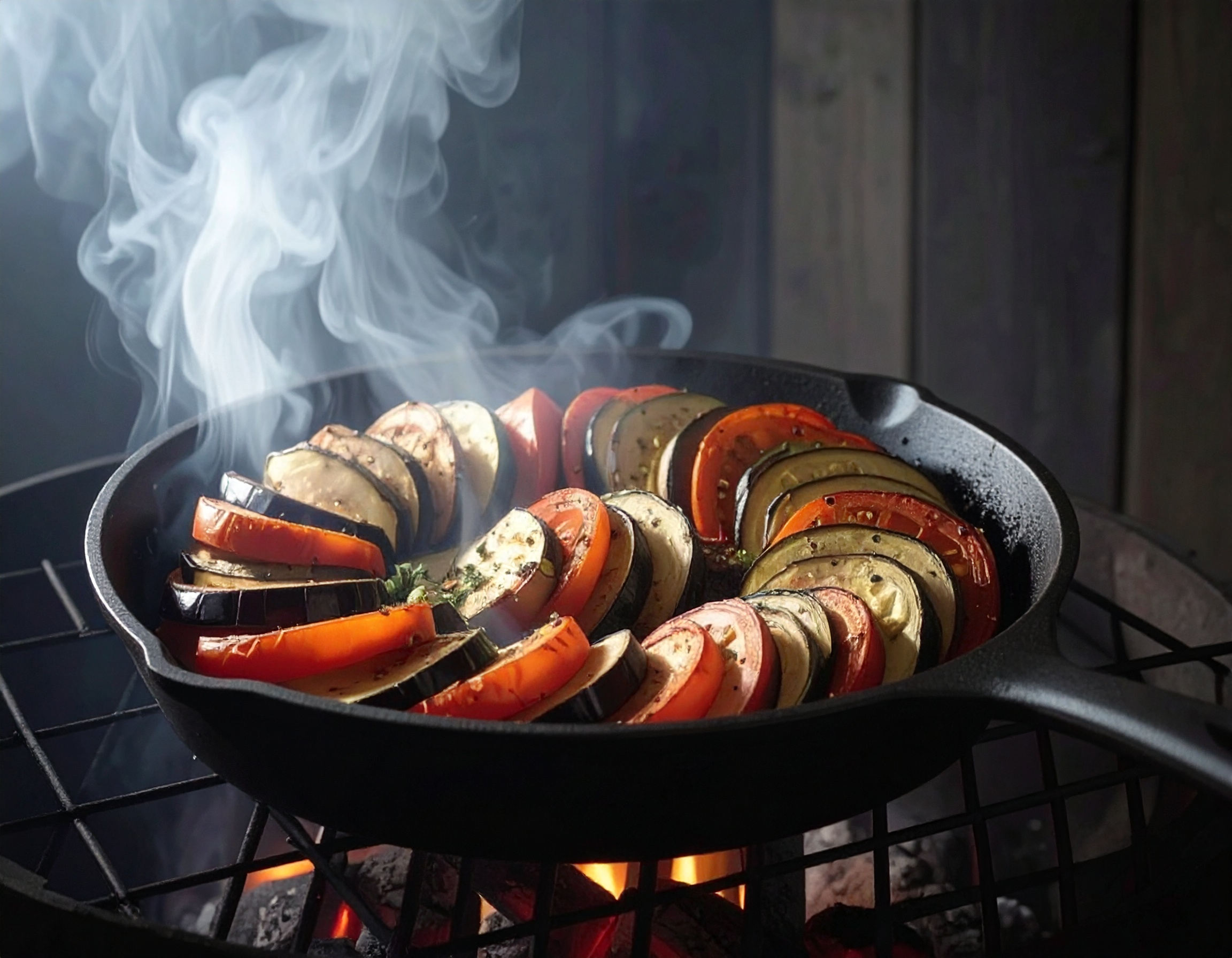 Vegetarisch bereiden op de barbecue