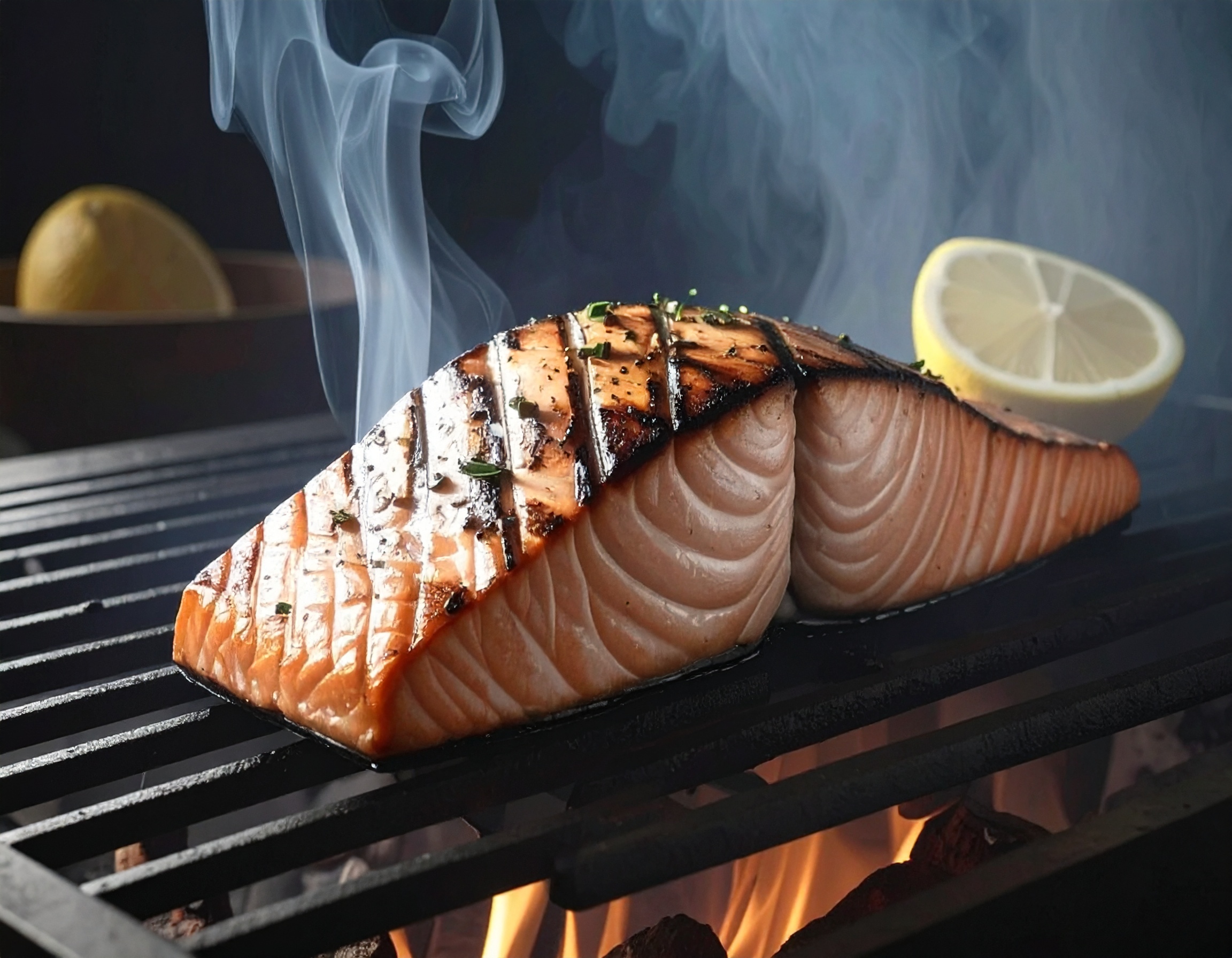 Vis bereiden op de barbecue