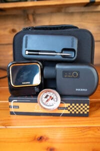 Inkbird thermometer set met WiFi probe, digitale display en analoge thermometer voor BBQ en kamado